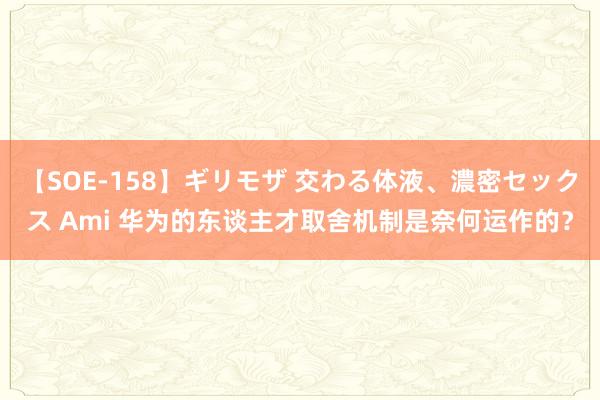 【SOE-158】ギリモザ 交わる体液、濃密セックス Ami 华为的东谈主才取舍机制是奈何运作的？