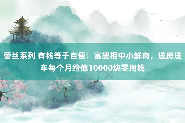 蕾丝系列 有钱等于自便！富婆相中小鲜肉，送房送车每个月给他10000块零用钱