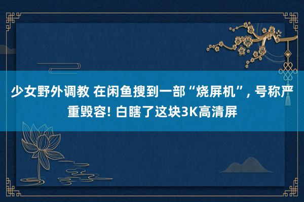 少女野外调教 在闲鱼搜到一部“烧屏机”， 号称严重毁容! 白瞎了这块3K高清屏